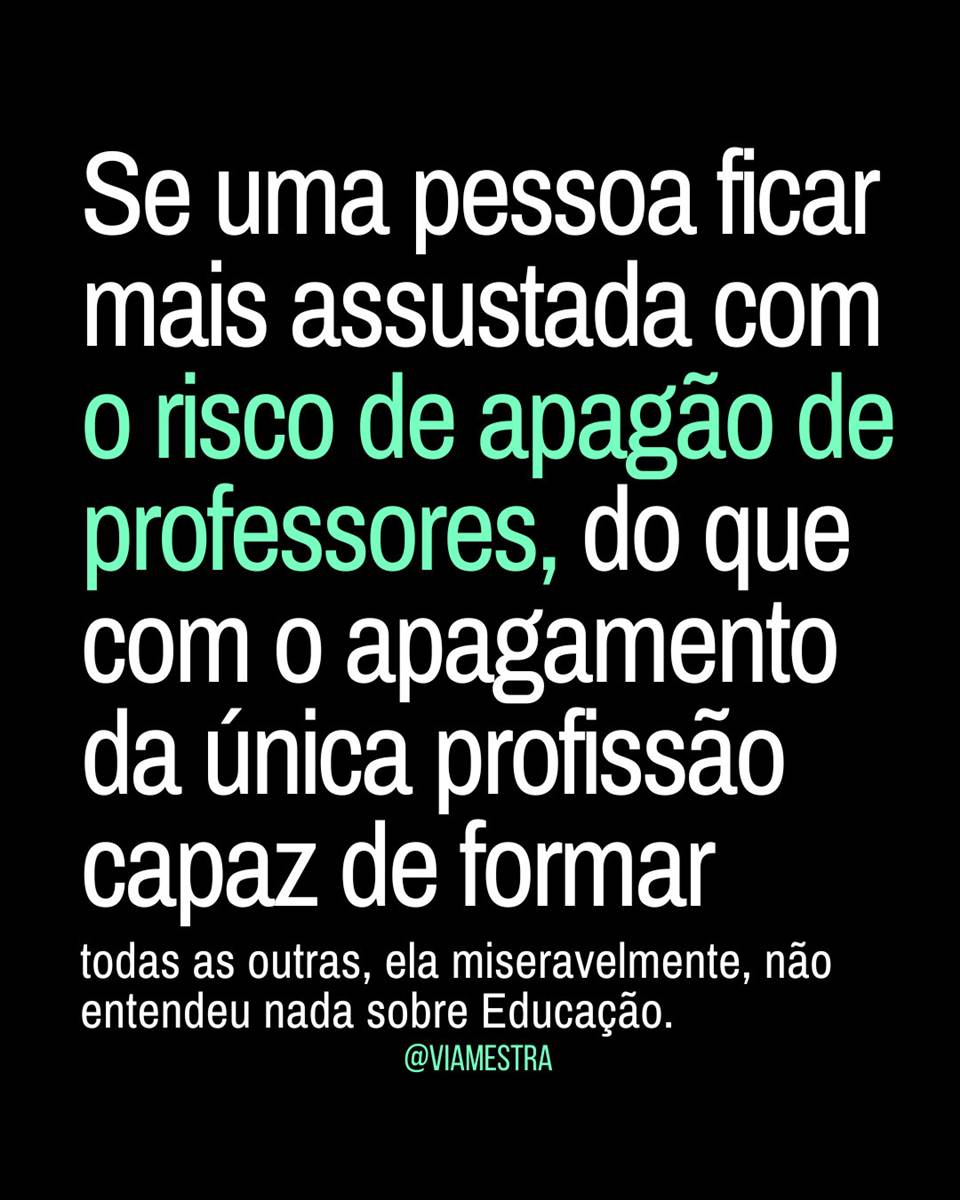 Toda segunda posto trechos da coluna no jornal, onde escrevo sobre o mal-estar docente e escolar. Hoje falo do apagão de professores.