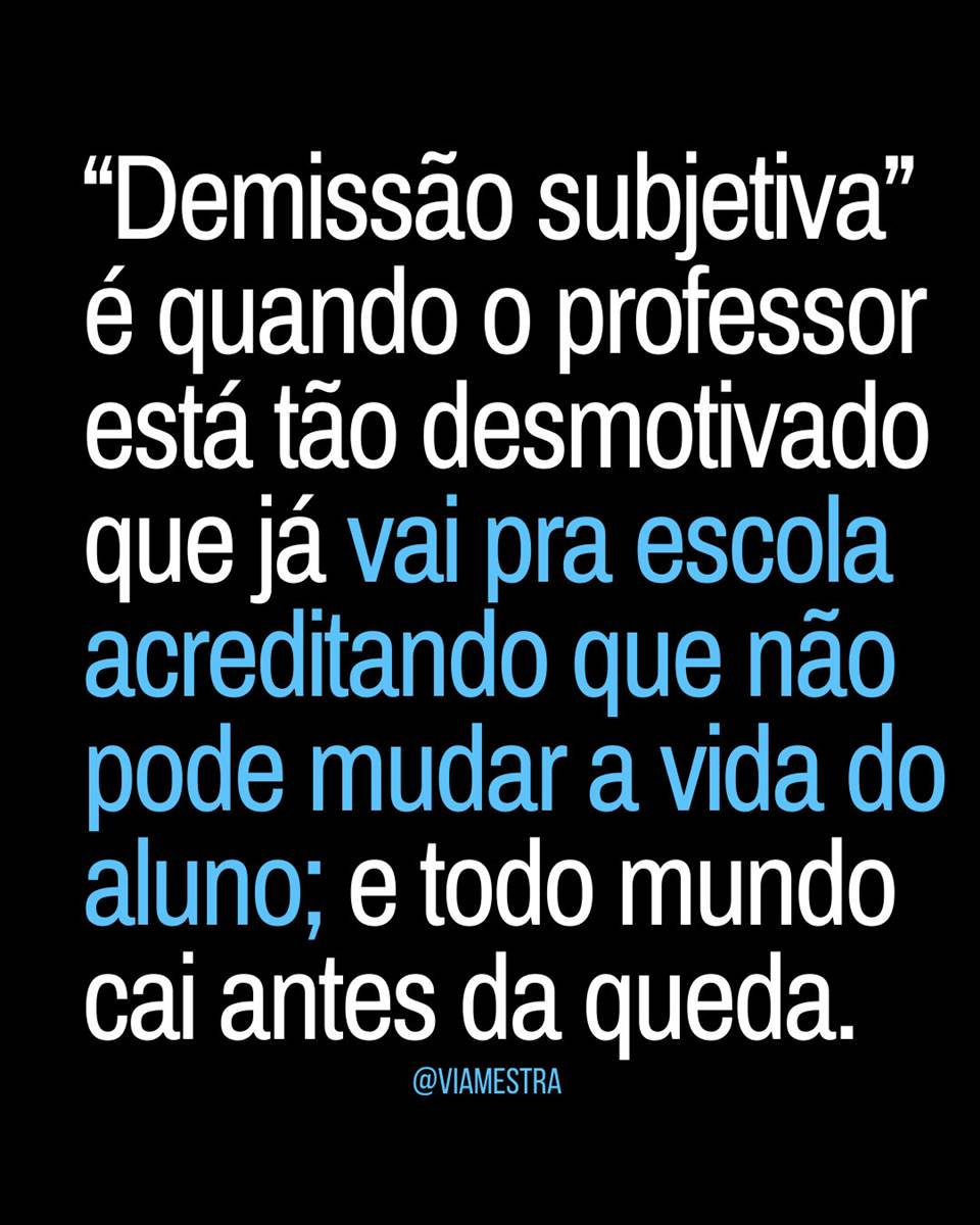 Desistência subjetiva docente