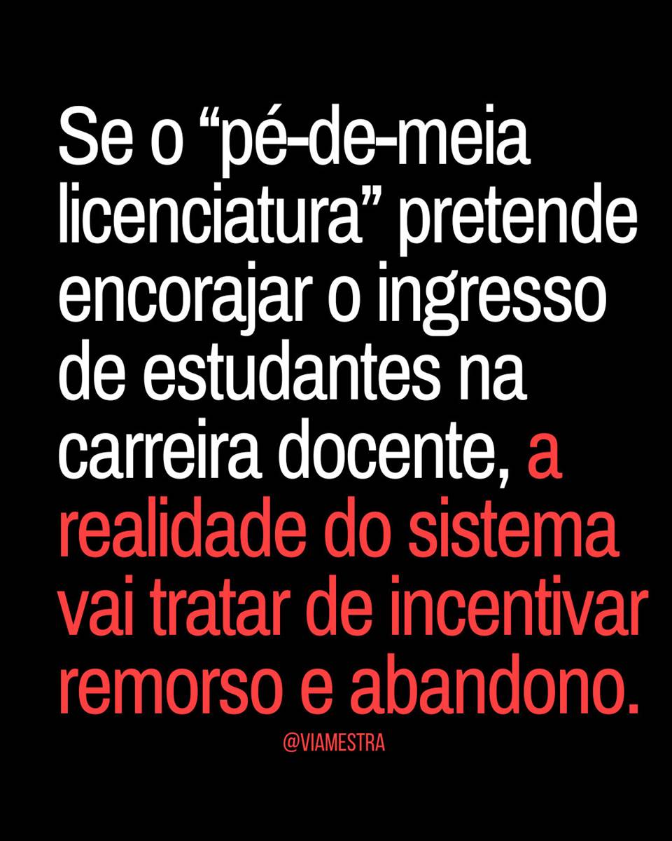 Pé-de-meia licenciatura