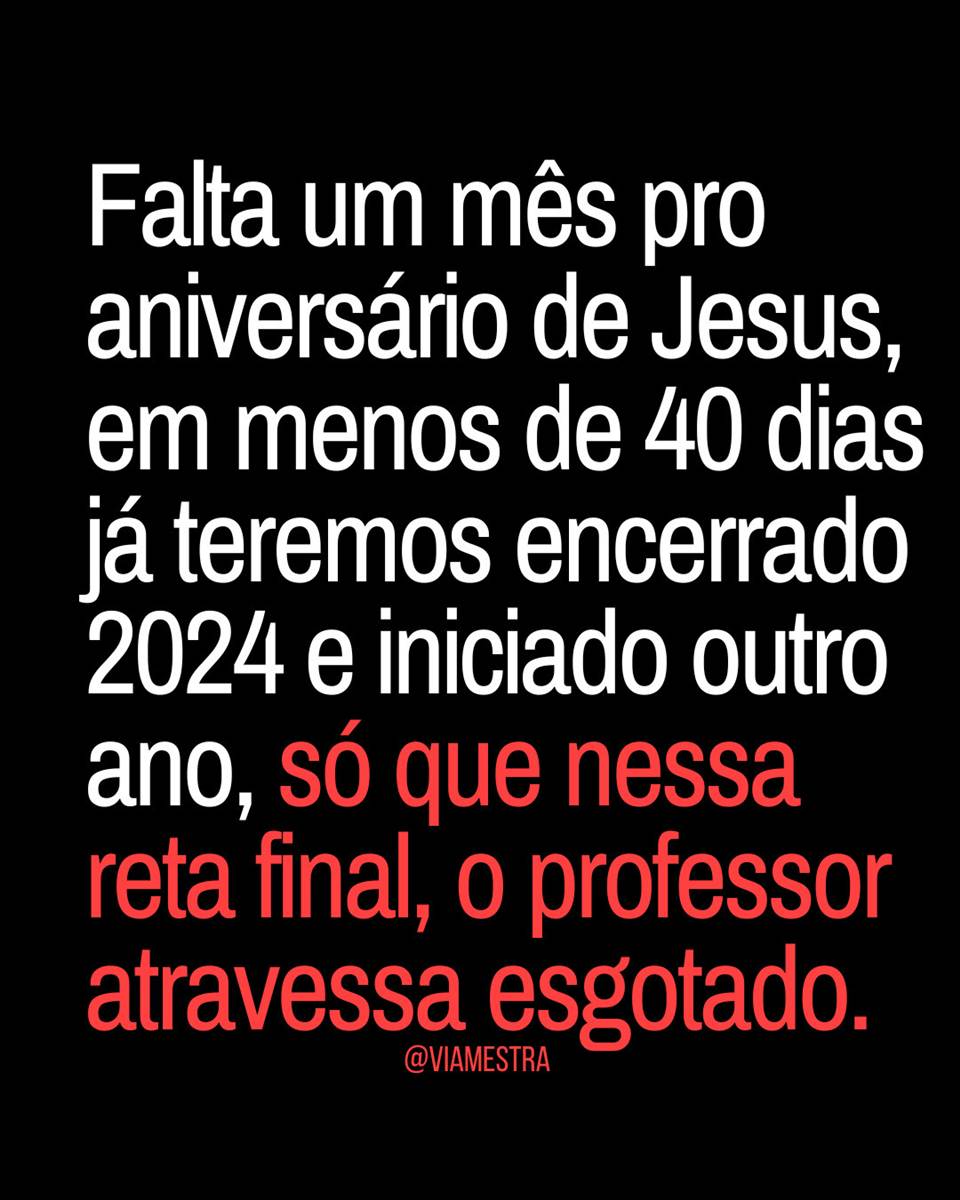 A travessia docente na reta final