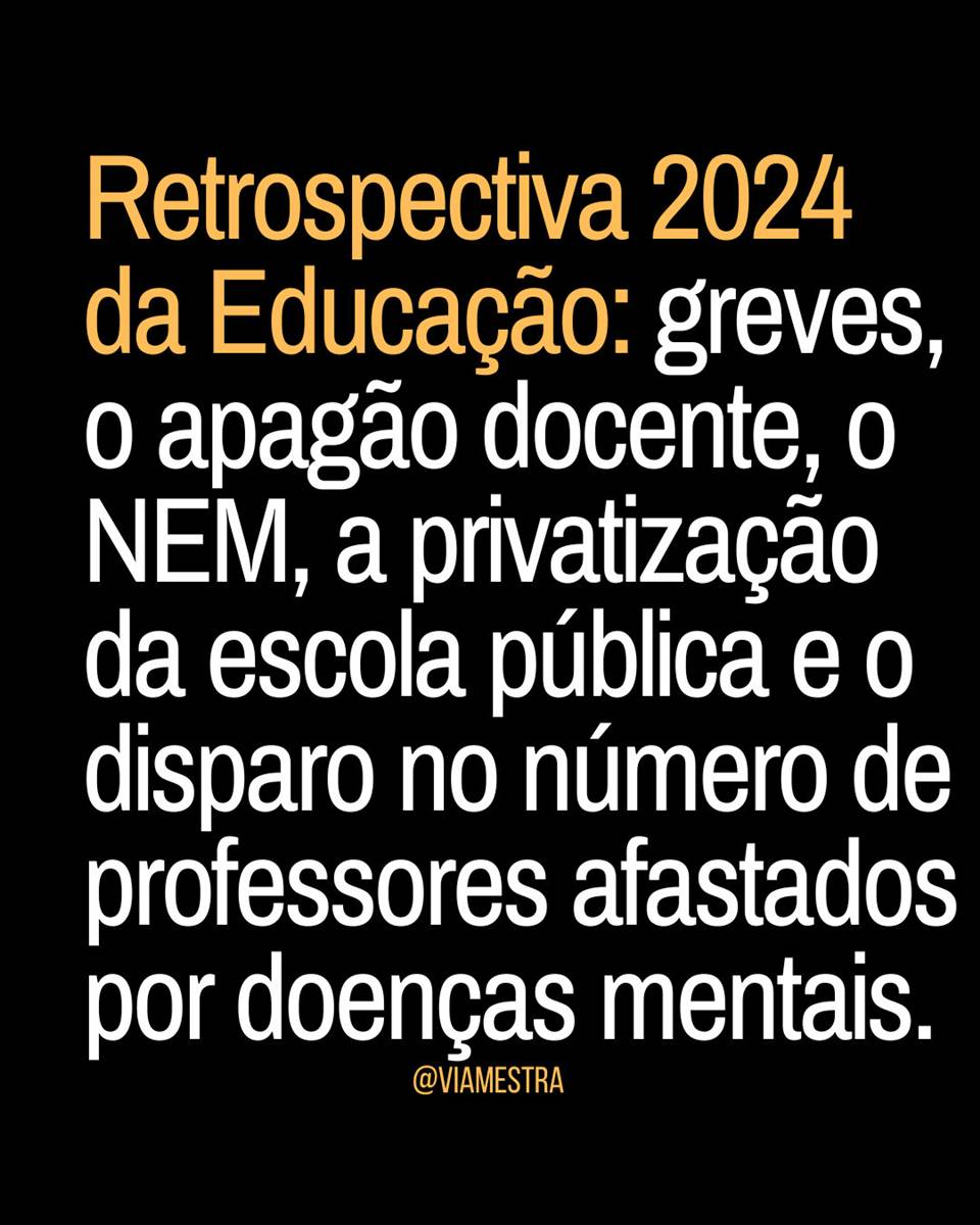 Retrospectiva 2024 da educação