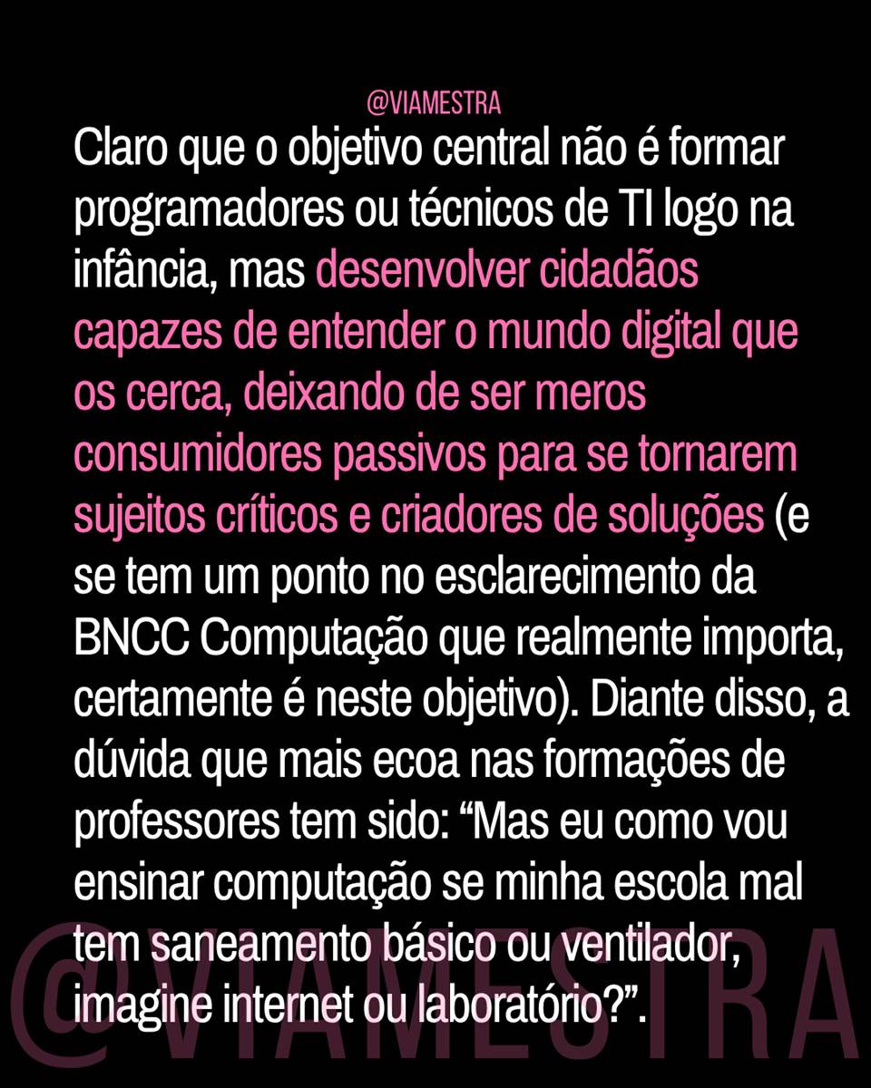 Professor(a), a BNCC Computação caiu no seu colo ou você nem a viu? (4/10)