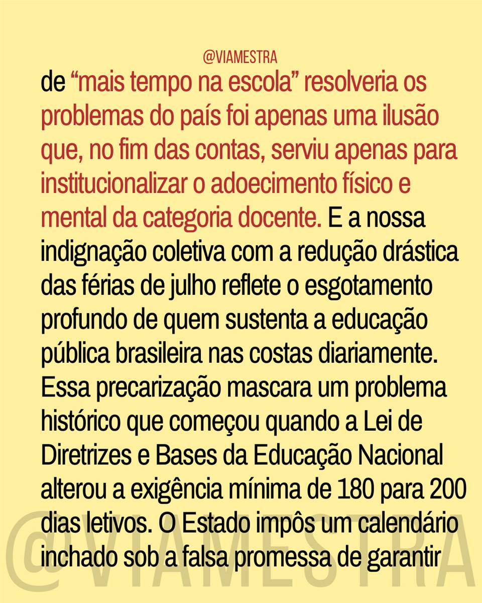 A ilusão matemática do calendário: por que mais dias letivos não salvam a educação? (3/10)