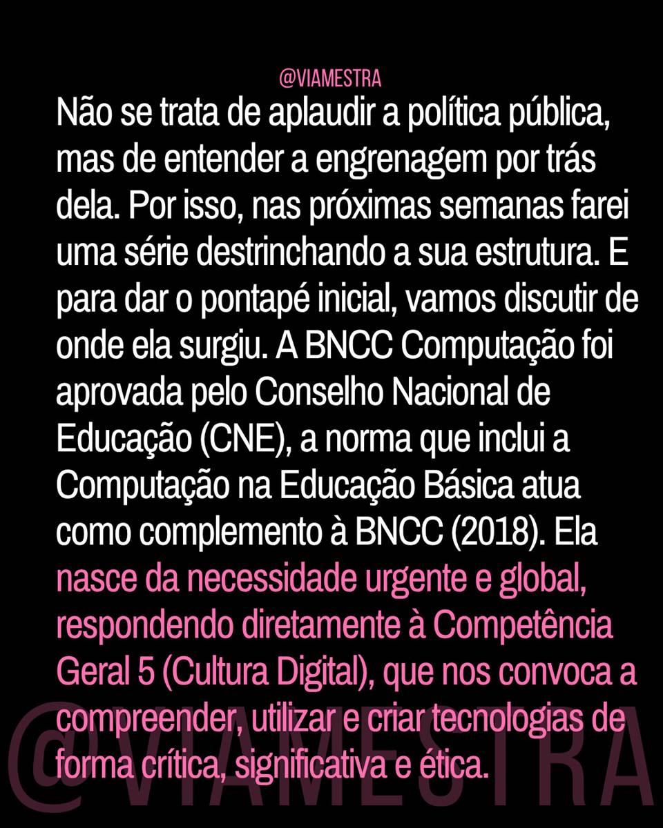 Professor(a), a BNCC Computação caiu no seu colo ou você nem a viu? (3/10)