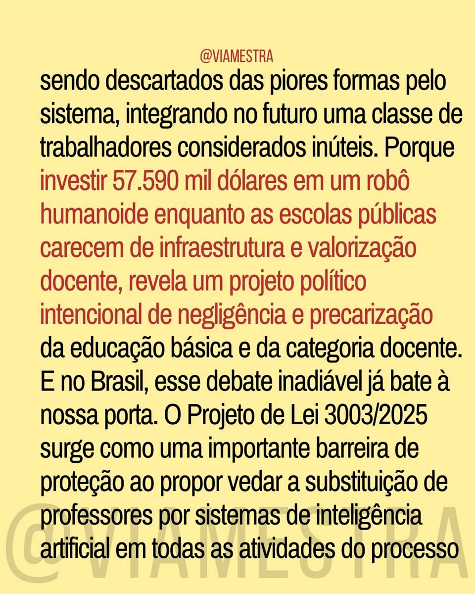 Professores ou robôs? O perigoso avanço da IA nas salas de aula (7/10)