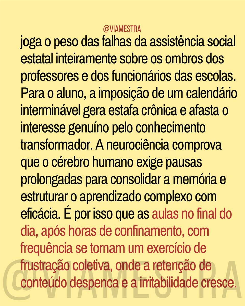 A ilusão matemática do calendário: por que mais dias letivos não salvam a educação? (6/10)