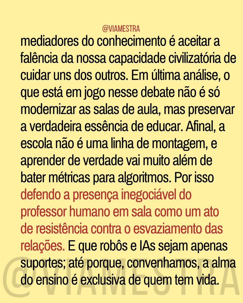 Professores ou robôs? O perigoso avanço da IA nas salas de aula (10/10)