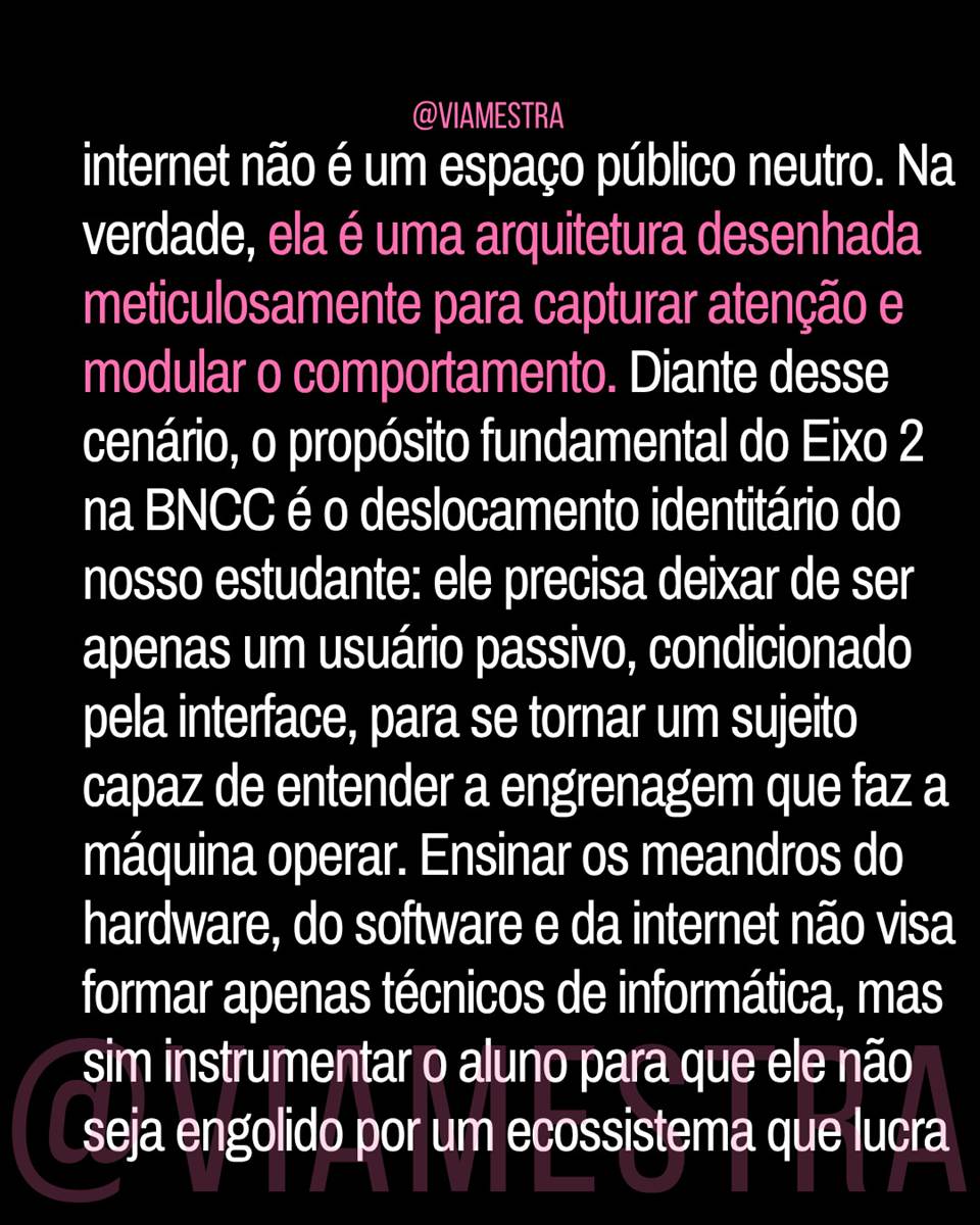 Nativos digitais ou consumidores passivos? A urgência do Eixo 2 da BNCC Computação nas escolas. (8/10)