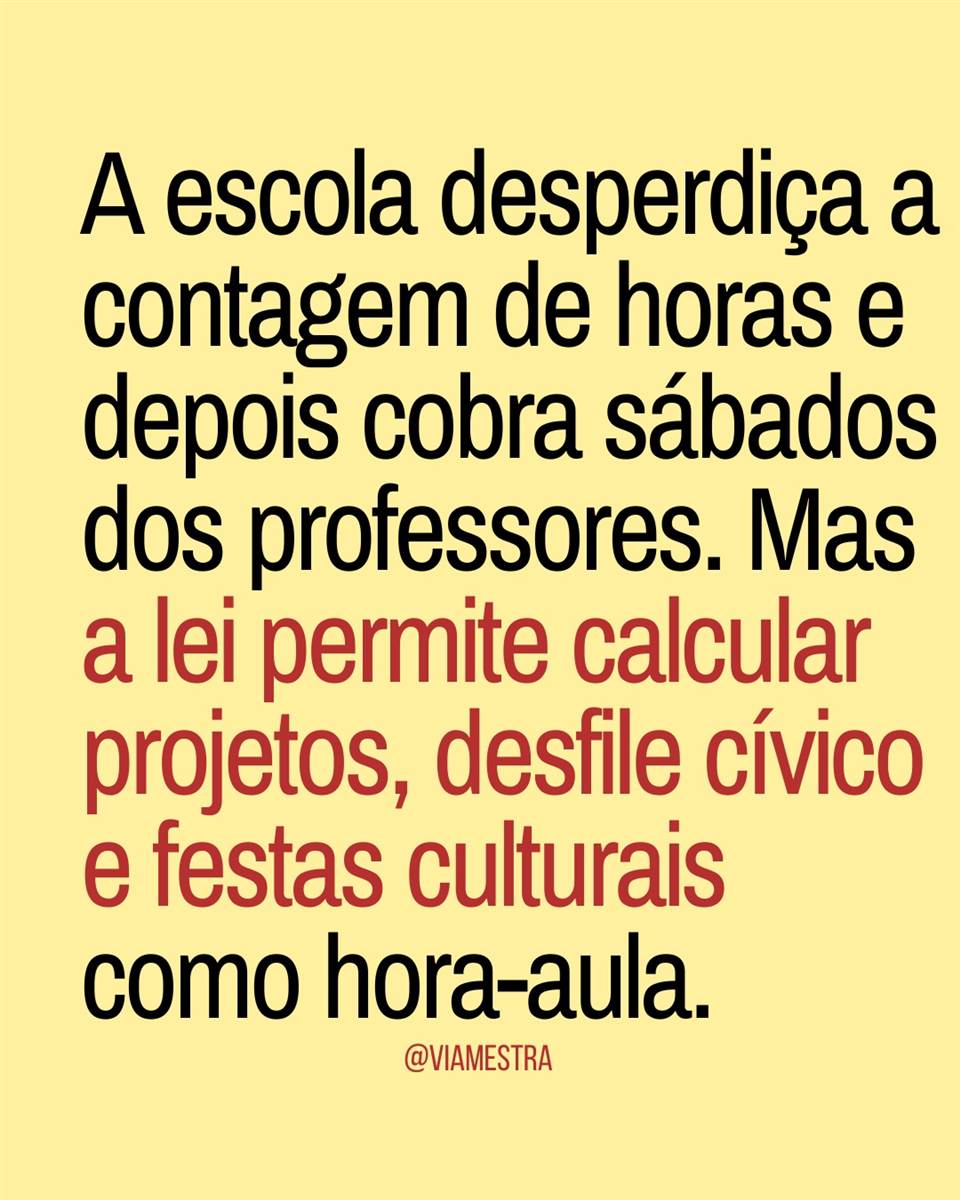 Como LDB e PPP podem extinguir os sábados letivos