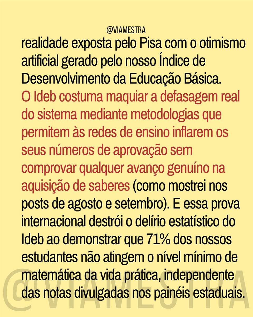 O Brasil no PISA/2025: entre o cinismo das manchetes e o emapte com nações em crises humanitárias (parte 2) (9/10)