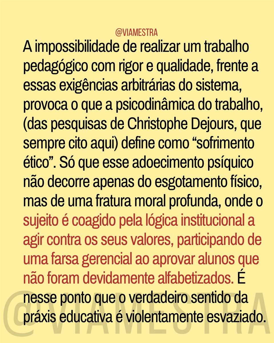 A ilusão dos recordes: o esvaziamento do ensino e o adoecimento ético docente (Parte 2) (4/10)