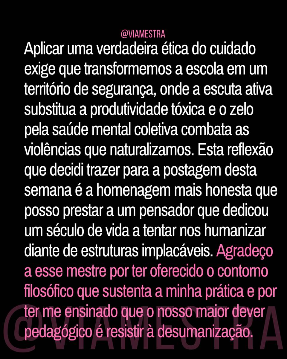 O legado de Edgar Morin e a urgência de humanizar a escola e combater o mal-estar docente e escolar (10/10)