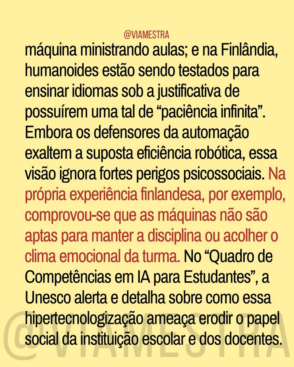 Professores ou robôs? O perigoso avanço da IA nas salas de aula (4/10)