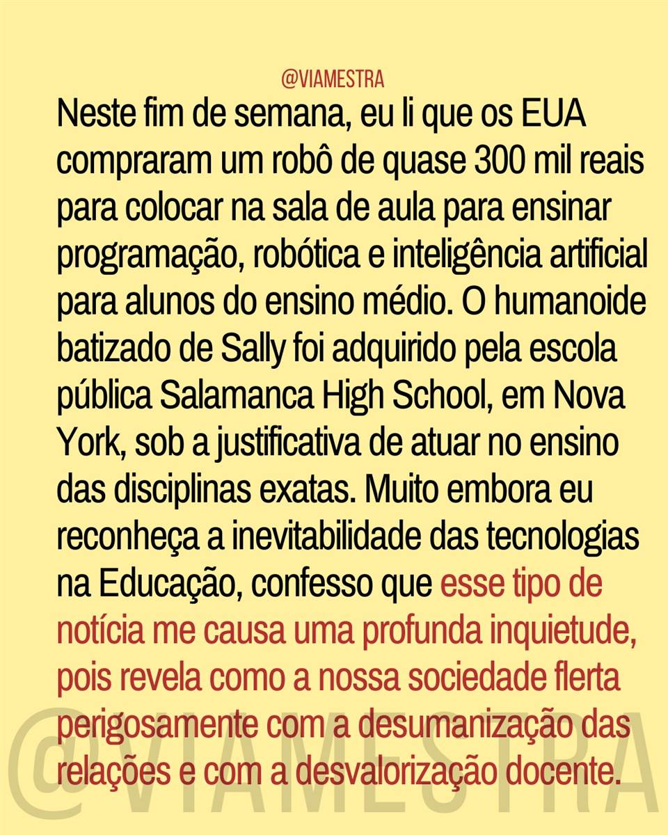 Professores ou robôs? O perigoso avanço da IA nas salas de aula (2/10)