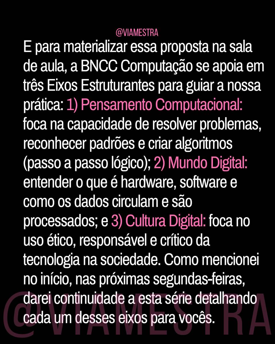 Professor(a), a BNCC Computação caiu no seu colo ou você nem a viu? (7/10)