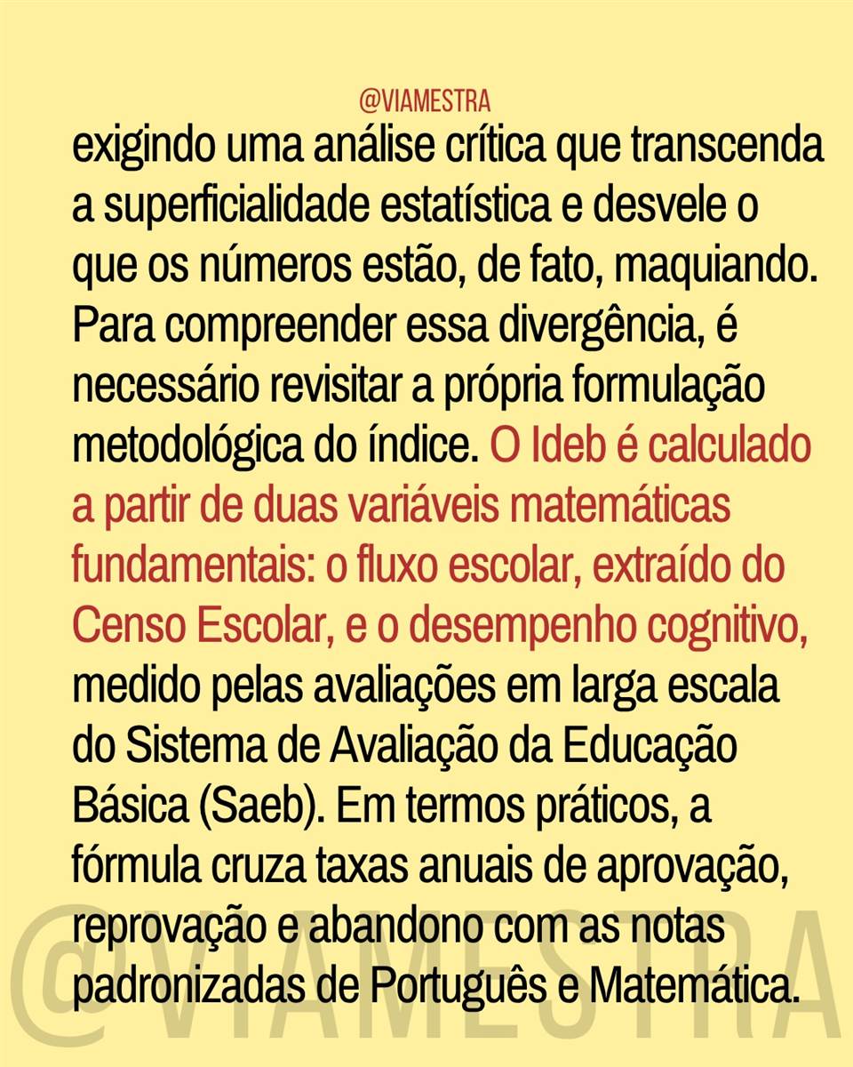 A ilusão dos recordes: o abismo entre o IDEB e o chão da escola (3/10)