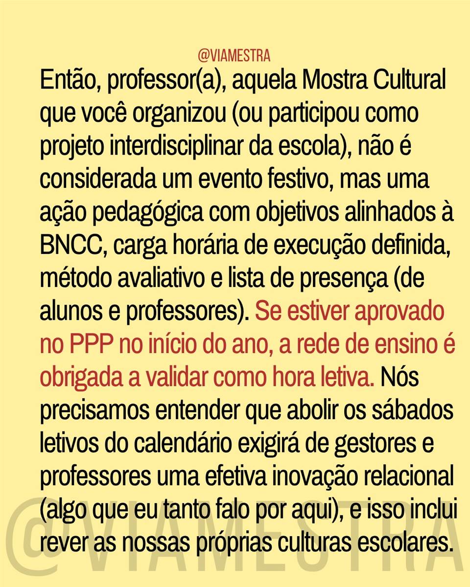 Como LDB e PPP podem extinguir os sábados letivos (6/10)