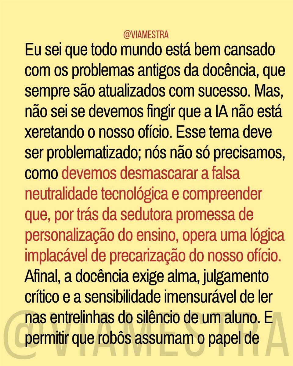 Professores ou robôs? O perigoso avanço da IA nas salas de aula (9/10)