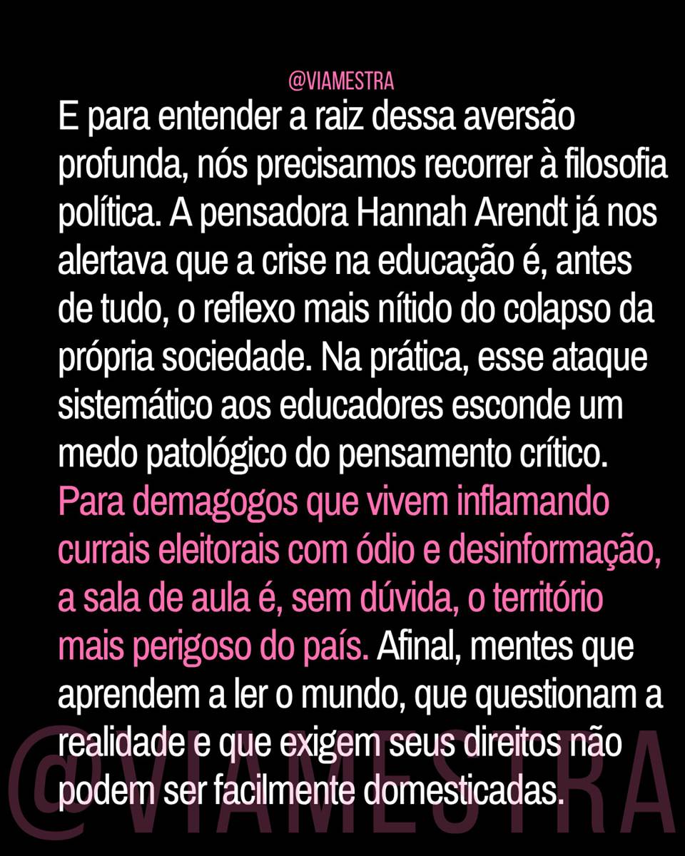 Por que a educação está nas mãos dos inimigos do conhecimento? (9/10)