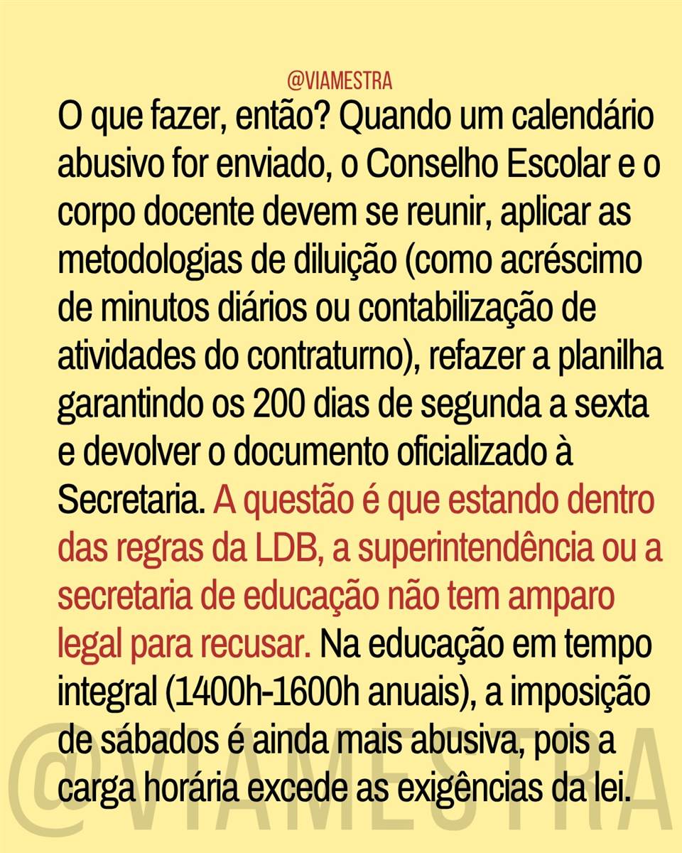 Como LDB e PPP podem extinguir os sábados letivos (9/10)