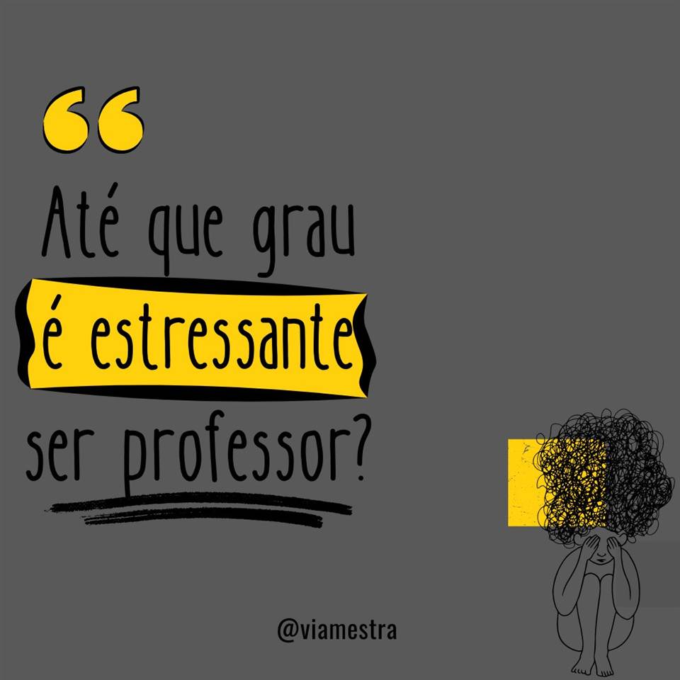 Estamos apresentando o resultado de uma série de pesquisas que abordam e apresentam dados sobre o estresse docente associado à síndrome de burnout. (1/10)