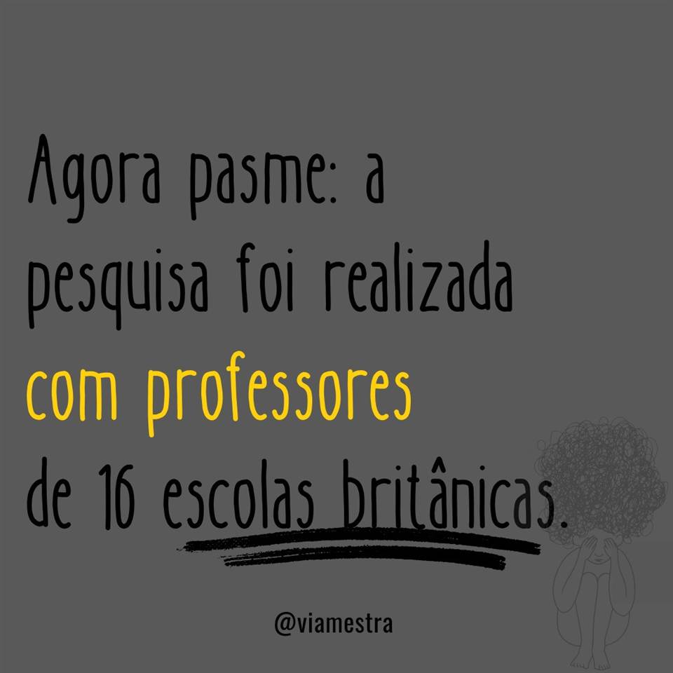 Estamos apresentando o resultado de uma série de pesquisas que abordam e apresentam dados sobre o estresse docente associado à síndrome de burnout. (9/10)