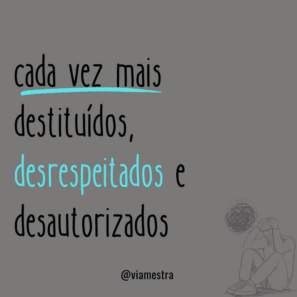 Para dar continuidade à análise sobre a saúde mental dos professores, hoje aponto para a reflexão de dois conceitos: “discurso do mestre” e o “discurso do capitalista”, ambos no contexto clínico e sintomático do mal-estar docente. Para sustentar a discussão coloco um excerto da pesquisa-intervenção do doutor em Psicanálise e Educação, Marcelo Ricardo Pereira (UFMG), nossa principal referência bibliográfica, já que seus estudos tem toda a minha admiração e o meu respeito por terem sido realizados COM sujeitos e não SOBRE eles. O que para nós educadores, conhecedores do real e da subjetividade que envolvem a nossa prática, um estudo que vai além da simplificada obtenção de dados tem peso particular no aprofundamento e na compreensão do nosso próprio caos profissional, das nossas queixas, dores e angústias oficiais. (2/10)