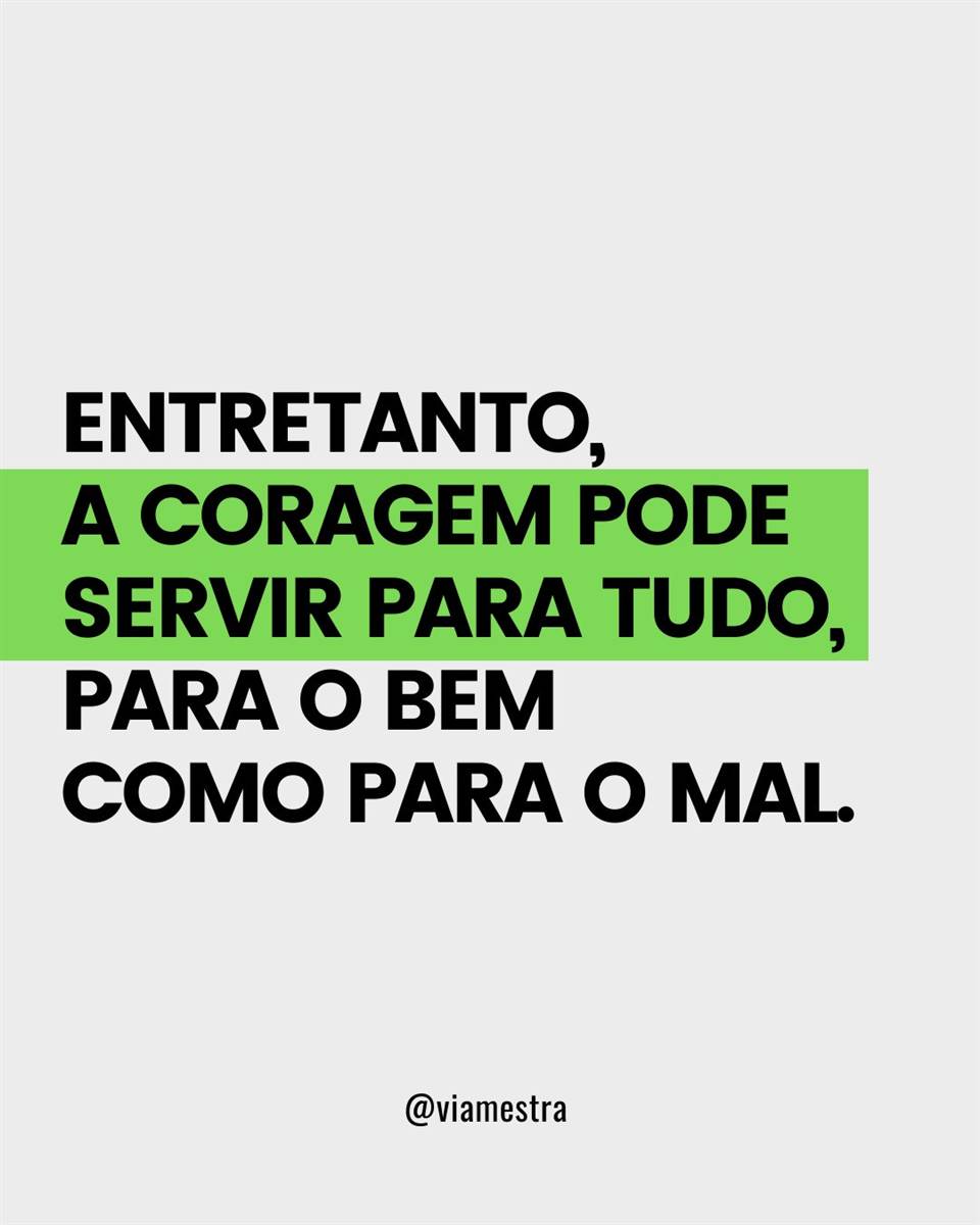 Para homenagear os Profissionais da Educação escolhi uma virtude que representa o mais famoso conceito destinado aos heróis: a coragem. Busquei refletir a coragem a partir das abordagens filosóficas presentes no livro “Pequeno tratado das grandes virtudes”, obra-prima (belíssima) do filósofo francês André Comte-Sponville; que reuniu 18 virtudes (objeto de análise) que nos fazem pensar, em como cada uma delas nos faltam. (6/10)