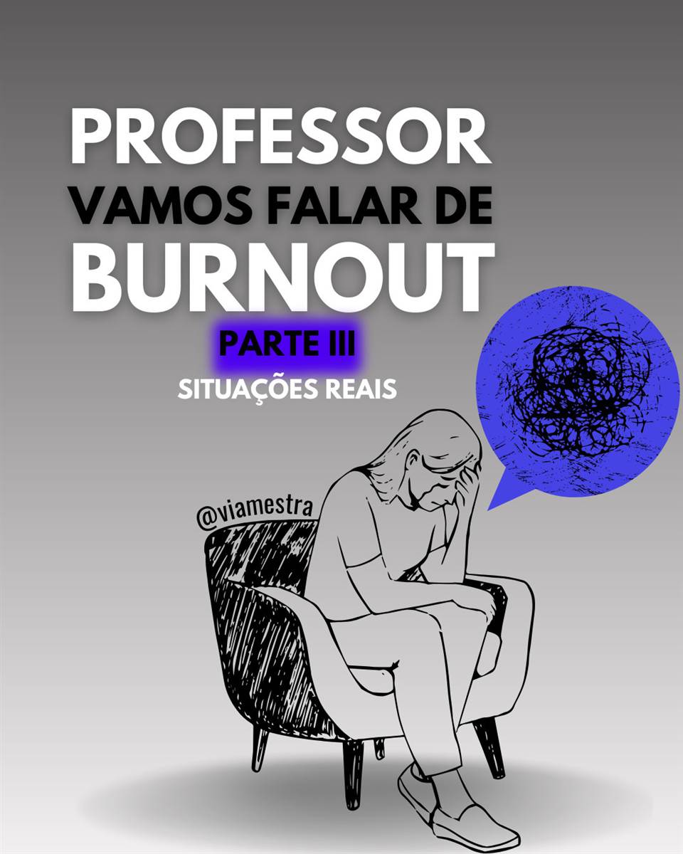A Síndrome do Esgotamento Laboral ou simplesmente Burnout é uma psicopatologia que representa o estado final de diferentes formas de estresse no ambiente de trabalho. É impossível pensar ou falar na Educação, sem considerar o esgotamento laboral dos educadores. (1/10)