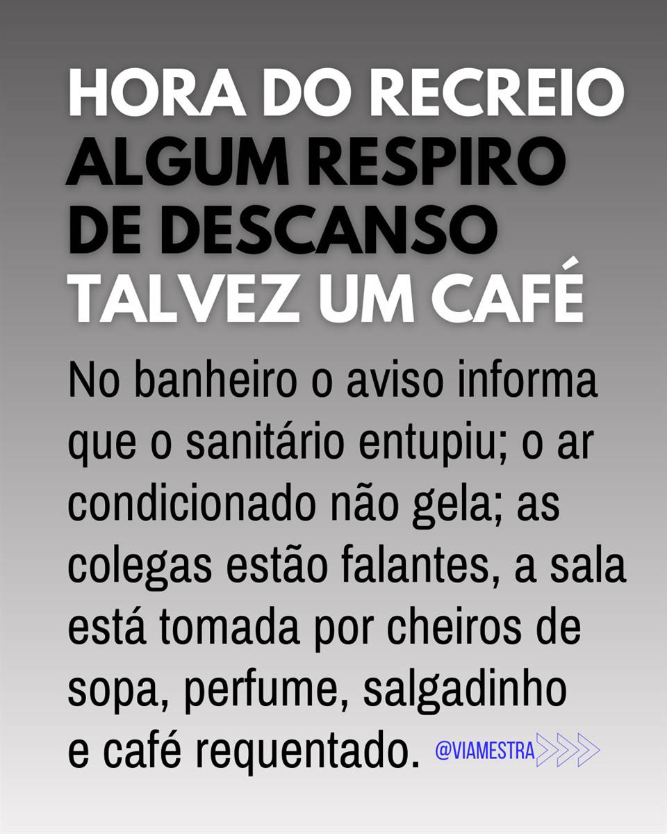 A Síndrome do Esgotamento Laboral ou simplesmente Burnout é uma psicopatologia que representa o estado final de diferentes formas de estresse no ambiente de trabalho. É impossível pensar ou falar na Educação, sem considerar o esgotamento laboral dos educadores. (7/10)