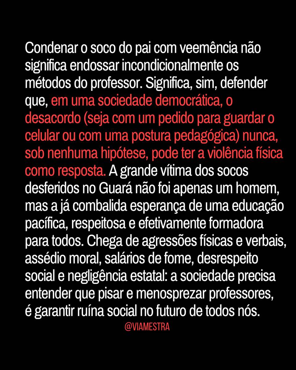 Os socos que agridem a educação: uma análise além do maniqueísmo (10/10)