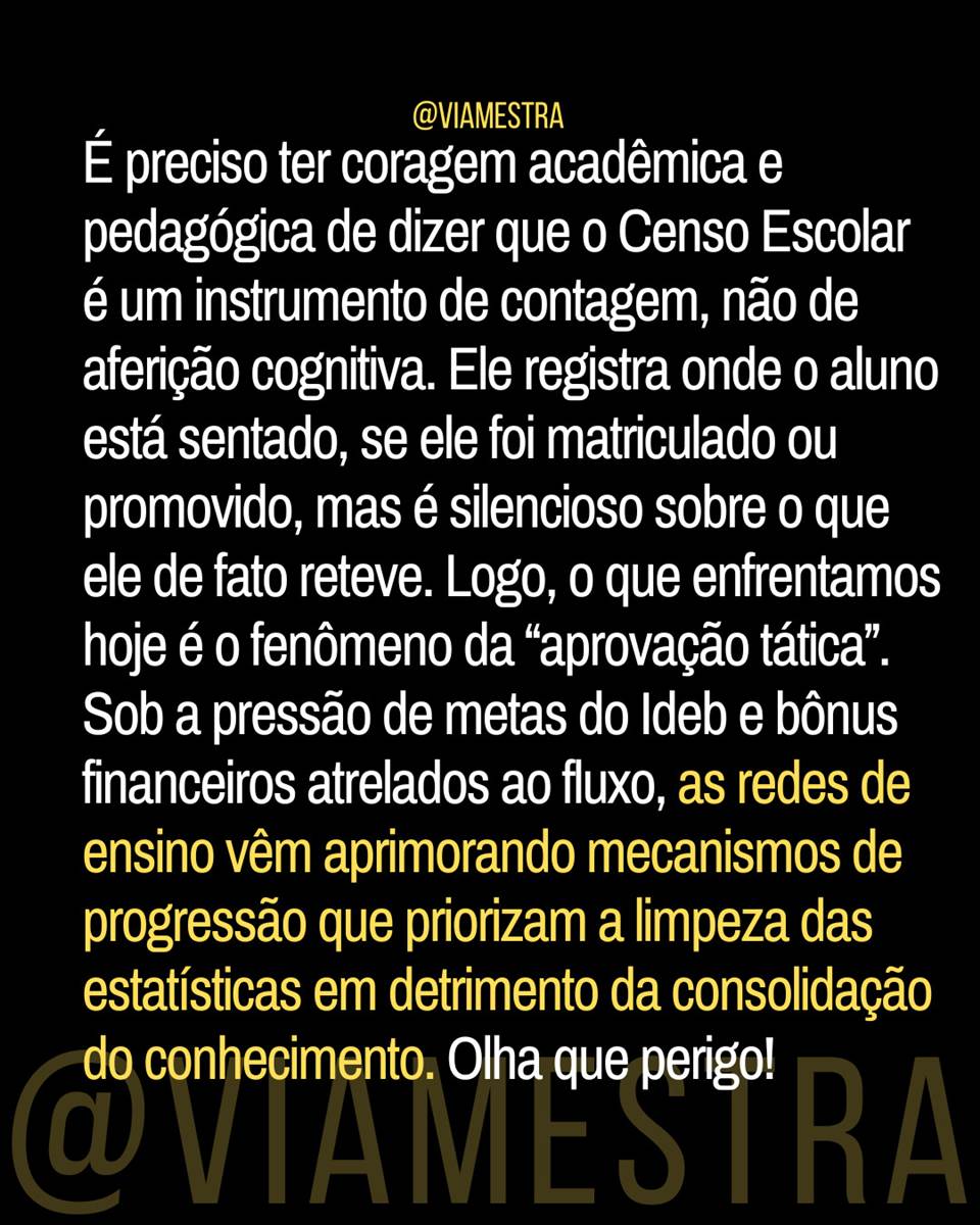 Vamos falar do Censo escolar 2025? (5/10)