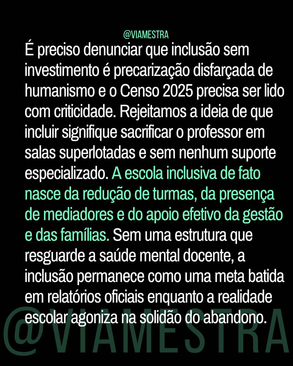 Censo 2025 e a farsa da inclusão: o abandono institucionalizado na Educação Especial (parte 4/5) (10/10)