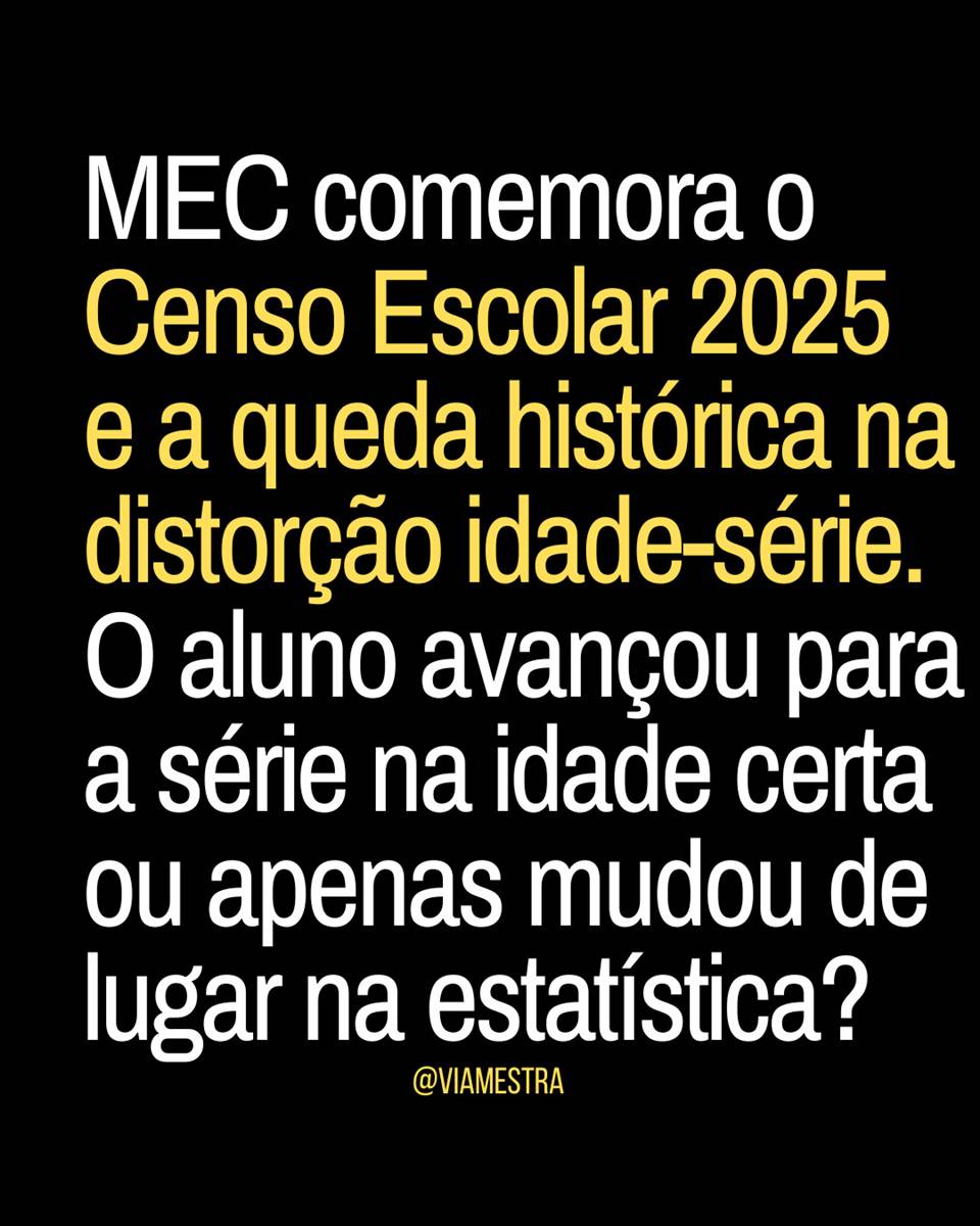 Vamos falar do Censo escolar 2025? (1/10)