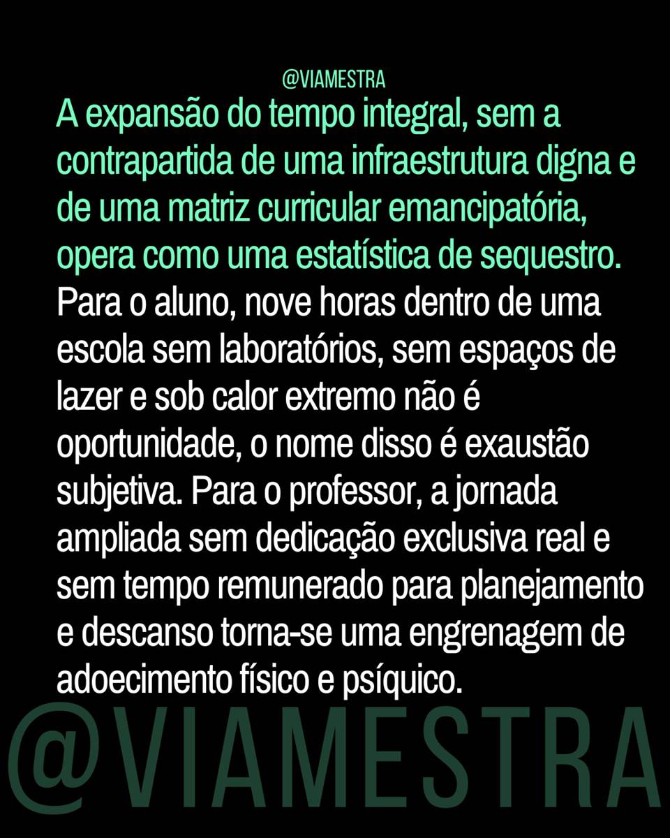 Censo 2025 e o tempo integral: expansão quantitativa ou confinamento institucional? (Parte 5/5) (4/10)