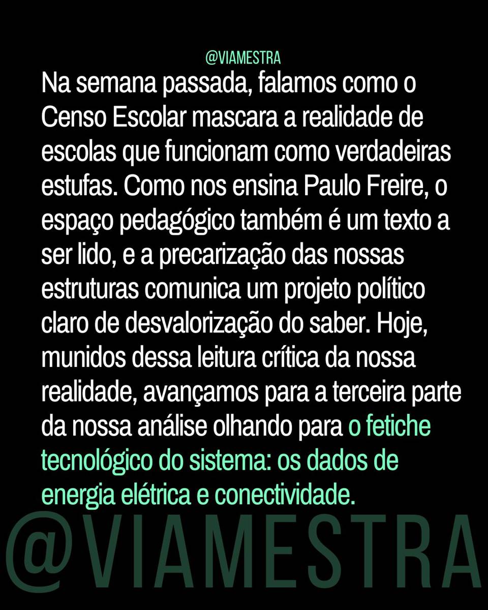 Censo 2025 e a escola conectada: a quem serve esse wi-fi quando os donos das plataformas ocupam o poder público? (2/10)