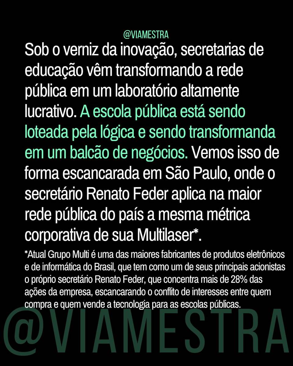 Censo 2025 e a escola conectada: a quem serve esse wi-fi quando os donos das plataformas ocupam o poder público? (7/10)