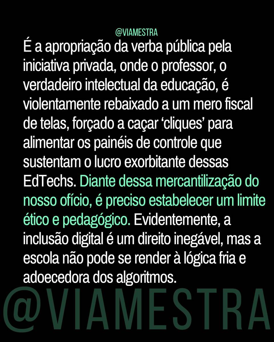 Censo 2025 e a escola conectada: a quem serve esse wi-fi quando os donos das plataformas ocupam o poder público? (9/10)