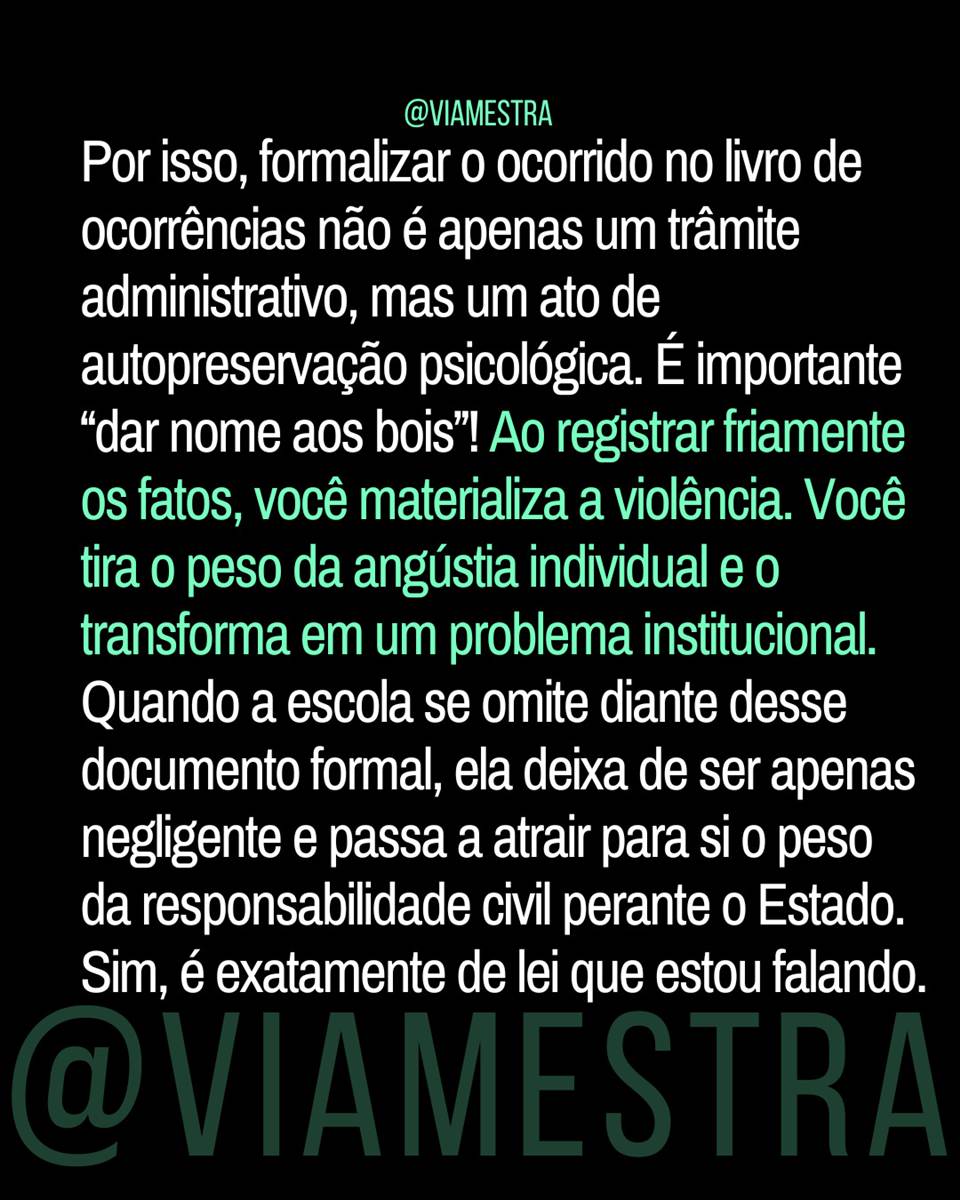 Violência não é parte do ofício: onde termina o conflito pedagógico e começa o crime (1/4) (8/10)