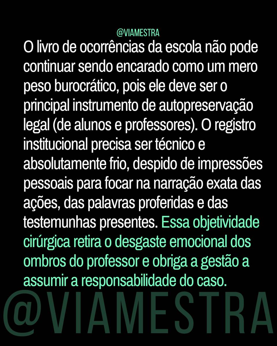 Violência não é parte do ofício: onde termina o conflito pedagógico e começa o crime (1/4) (6/10)