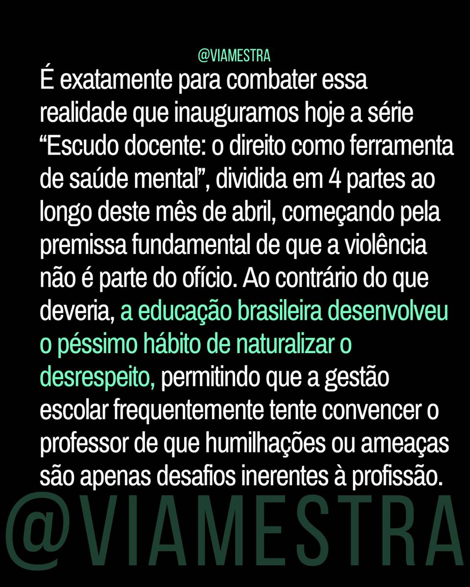 Violência não é parte do ofício: onde termina o conflito pedagógico e começa o crime (1/4) (3/10)