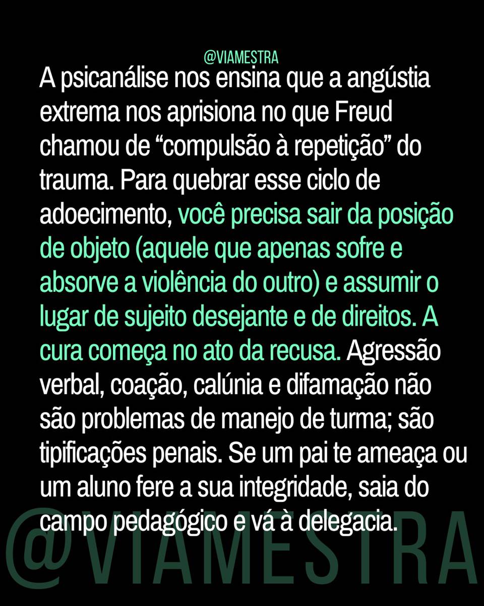 Quando o diálogo pedagógico se esgota, a lei se torna a nossa única ferramenta de sobrevivência (5/10)