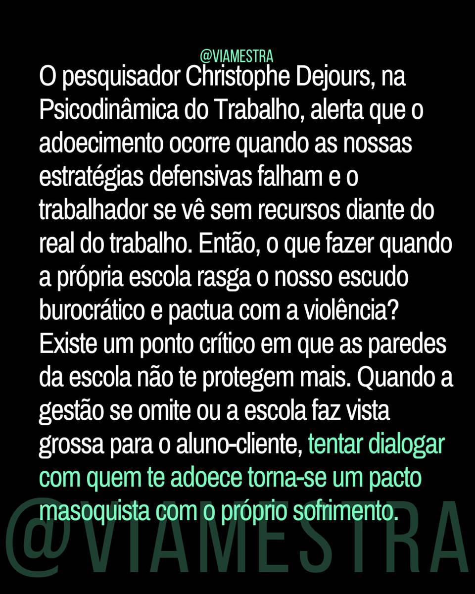 Quando o diálogo pedagógico se esgota, a lei se torna a nossa única ferramenta de sobrevivência (4/10)