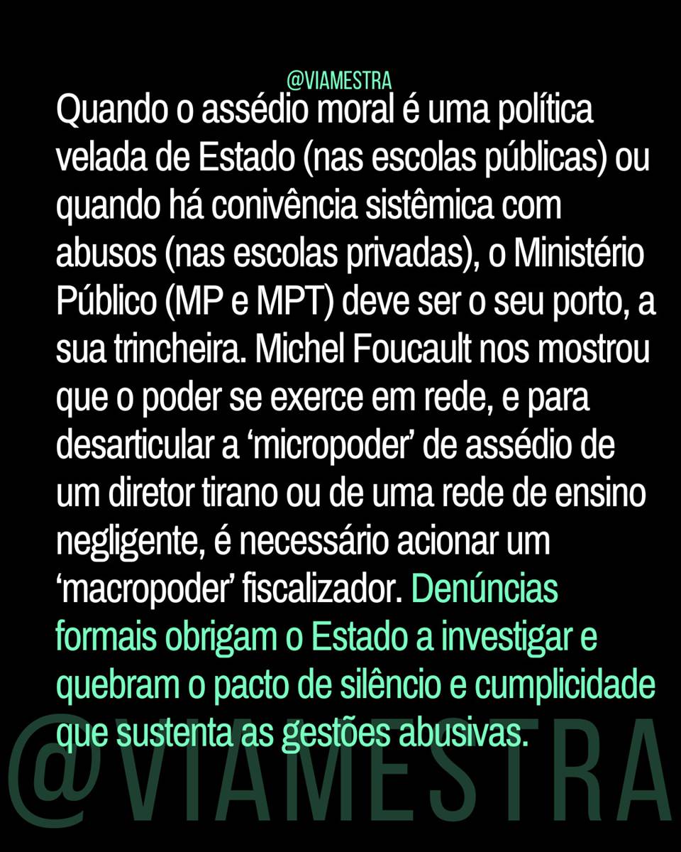 Quando o diálogo pedagógico se esgota, a lei se torna a nossa única ferramenta de sobrevivência (7/10)