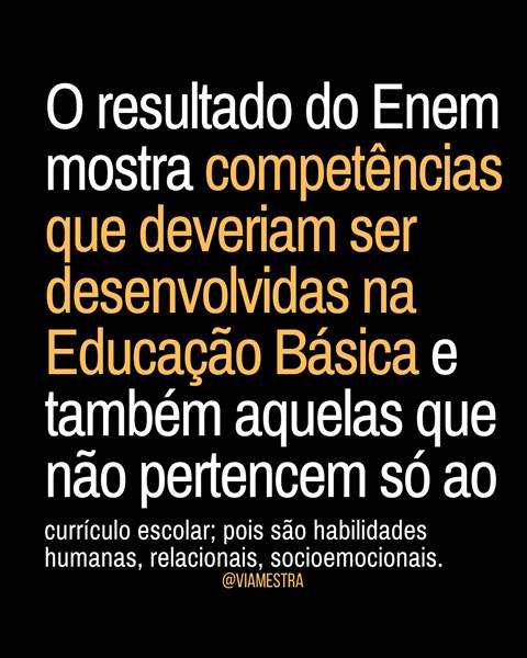 ENEM/2024: nem tudo é cognitivo e currículo