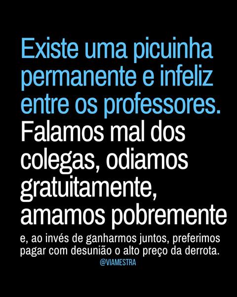 Respira fundo, que o texto vai doer!