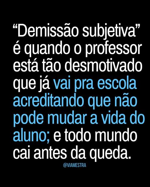 Desistência subjetiva docente