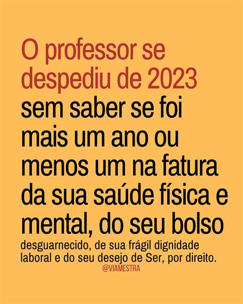 Você é novo aqui? Então saiba que às segundas posto trechos da minha coluna no @jornaldacidadegv onde escrevo sobre o adoecimento docente e o mal-estar escolar.
