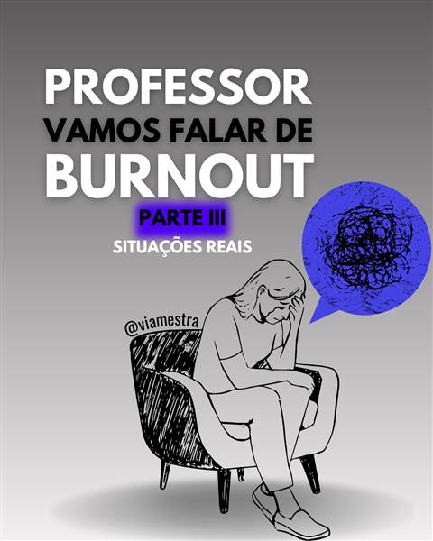 A Síndrome do Esgotamento Laboral ou simplesmente Burnout é uma psicopatologia que representa o estado final de diferentes formas de estresse no ambiente de trabalho. É impossível pensar ou falar na Educação, sem considerar o esgotamento laboral dos educadores.